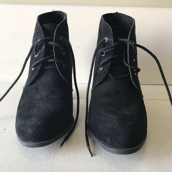 BCBGeneration Shoes - BCBG Generation black suede tie up booties BCBGeneration Shoes - BCBG Generation black suede tie up booties